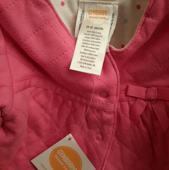 Gymboree Quilted Reversible Jacket (Pink) NWT - Picture 2 of 5
